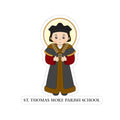St. Thomas More Parish School Sticker — Cute Saint Die-Cut Kiss-Cut Sticker